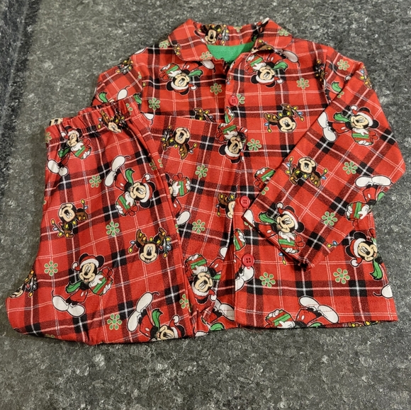 Disney Mickey Mouse Christmas pajamas 4t - Picture 2 of 6